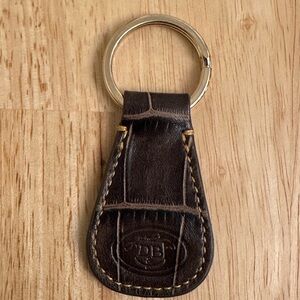 Dooney & Bourke Dark Brown Leather Key Holder